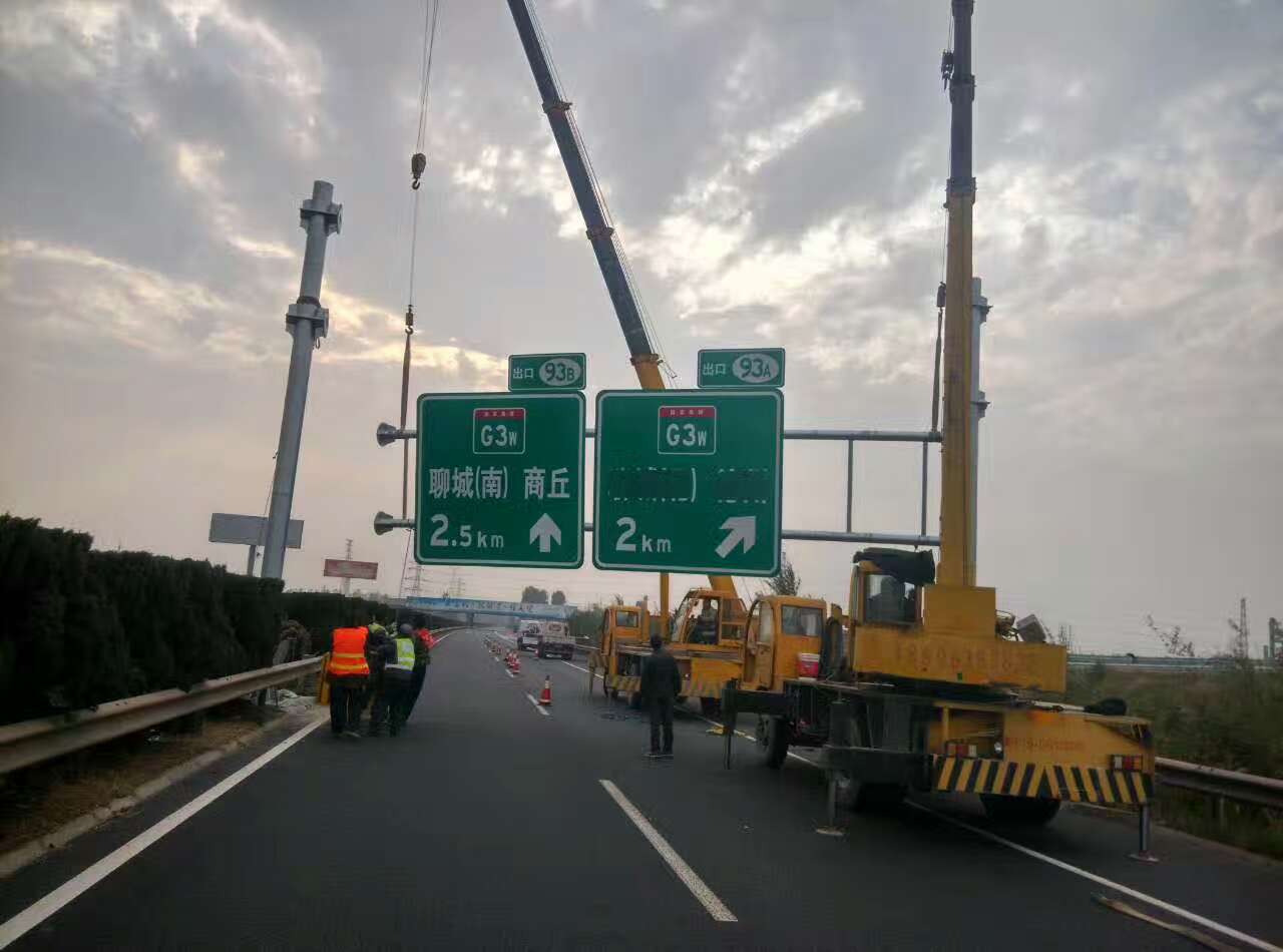 武威武威高速公路标志牌施工案例